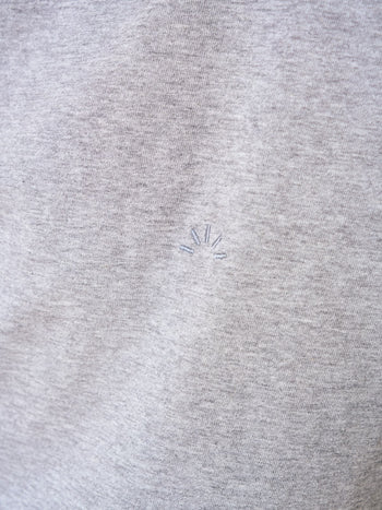 Relaxed Half String Tee (Melange Gray)