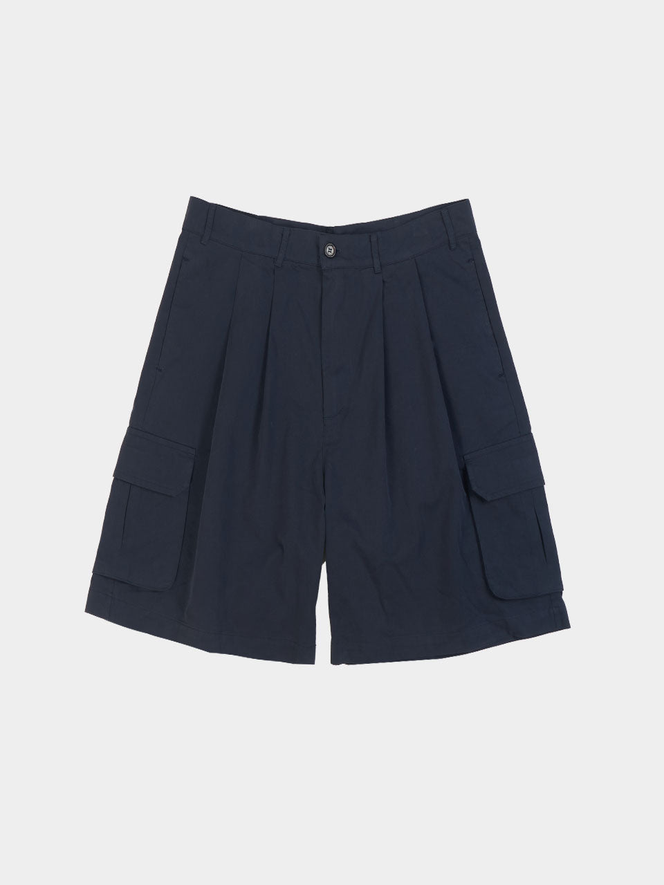 Utility Pin-tuck Cargo Shorts - Navy | A2 (L)