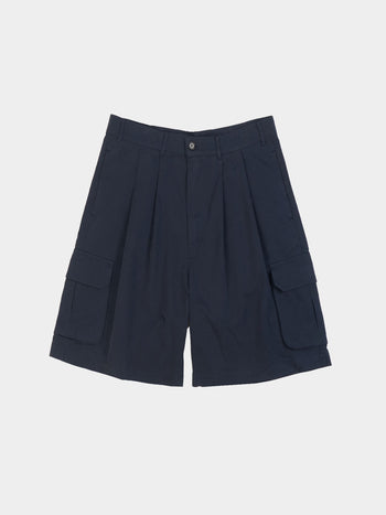 Utility Pin-tuck Cargo Shorts - Navy | A3 (XL)