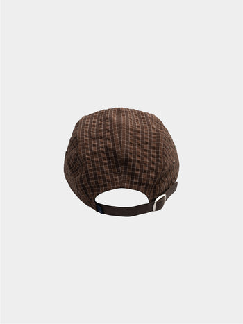 Classic Check Longbill Cap (Brown)