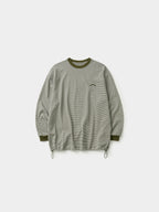 Double Stripe String Tee (Khaki)