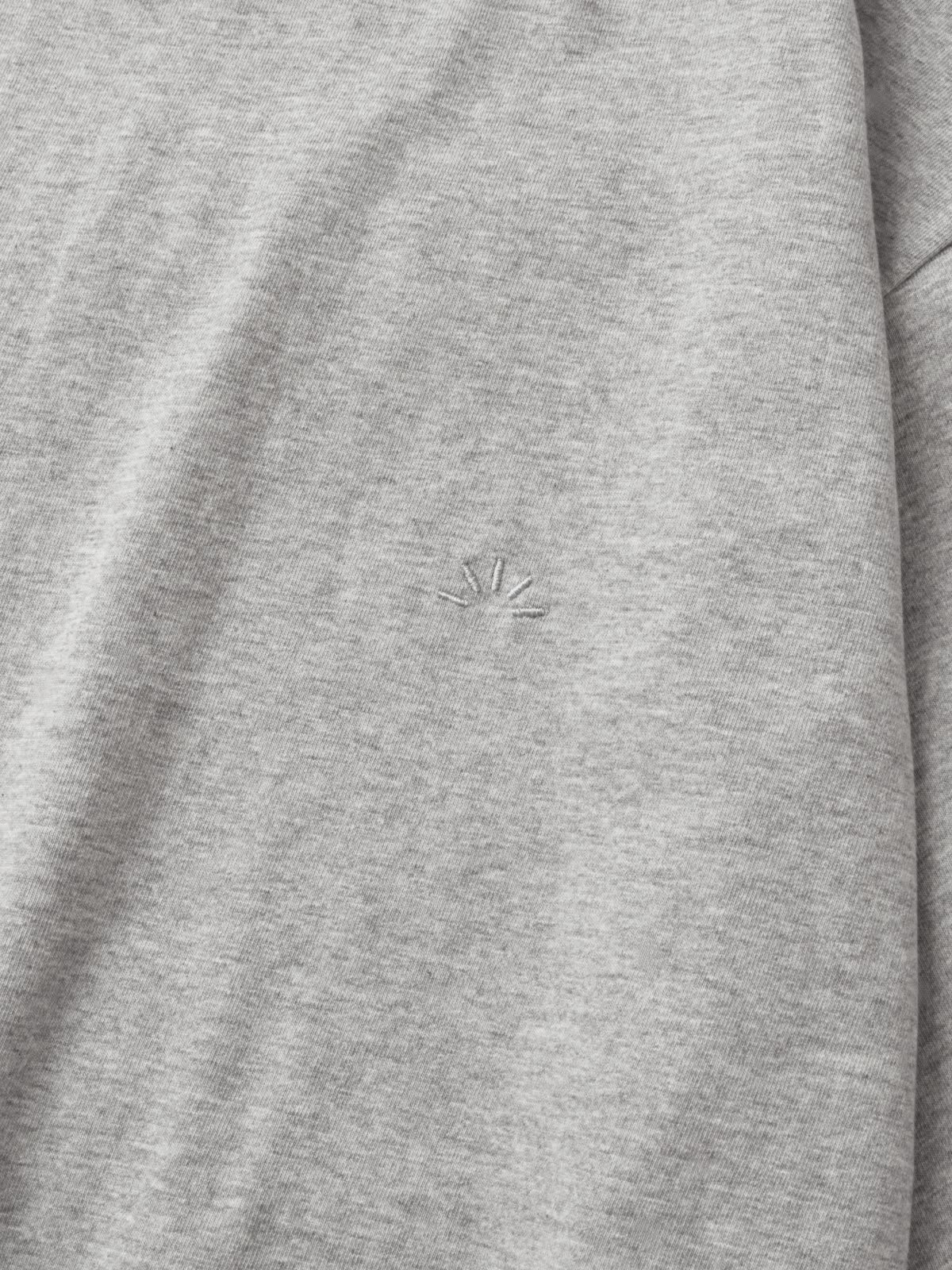 Relaxed Half String Tee (Melange Gray)