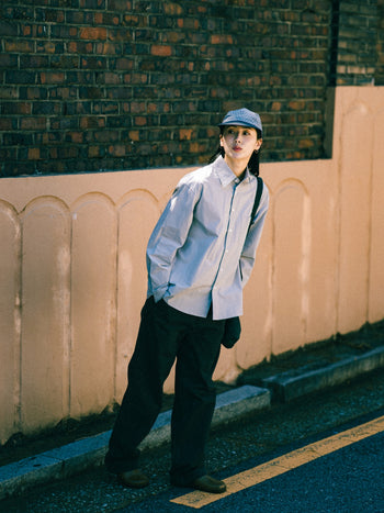 Classic Check Longbill Cap (Navy)