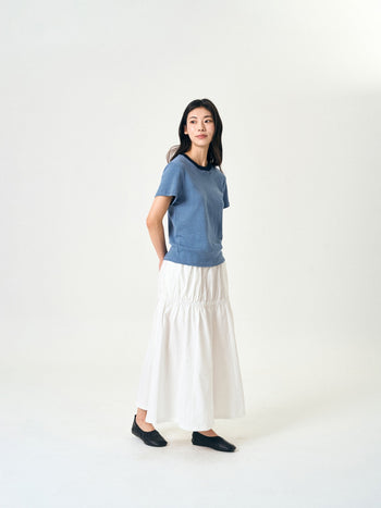 Light String Tiered Skirt (White)