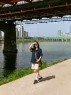 City Summer Light Banding Shorts (Navy)