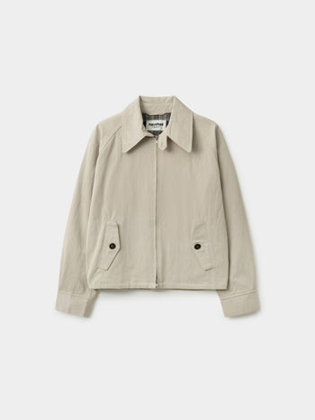 Glen Cotton Drizzler Jacket (Beige)