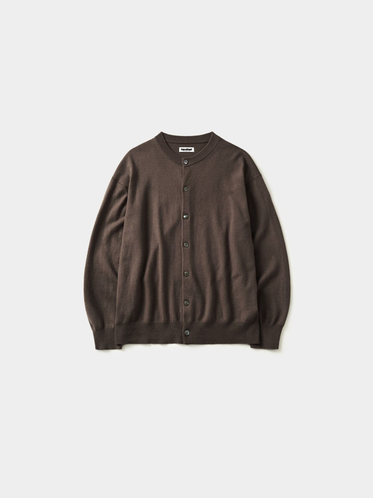 Daily Wool Round Cardigan (Brown)