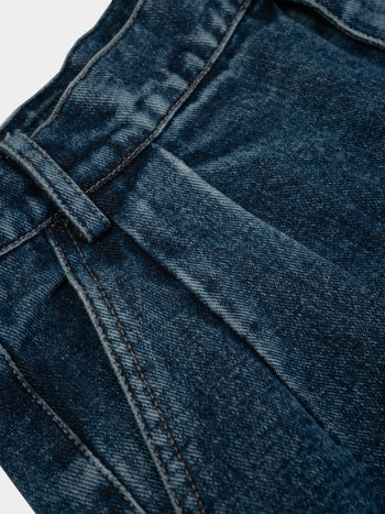 Daily Pin-tuck Denim Pants - Denim Blue | A2 (L)