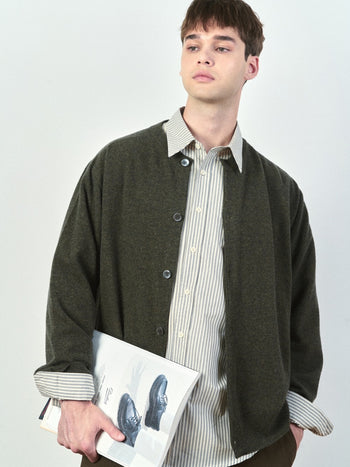 Light Wholegarments Cardigan (Charcoal)