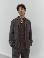 City Worker Club Jacket (Ash Brown)