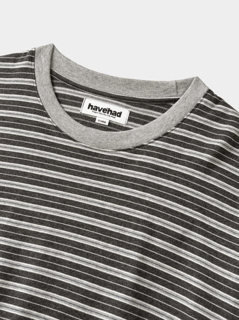 Stripe Long Sleeve Tee (Stripe Charcoal)