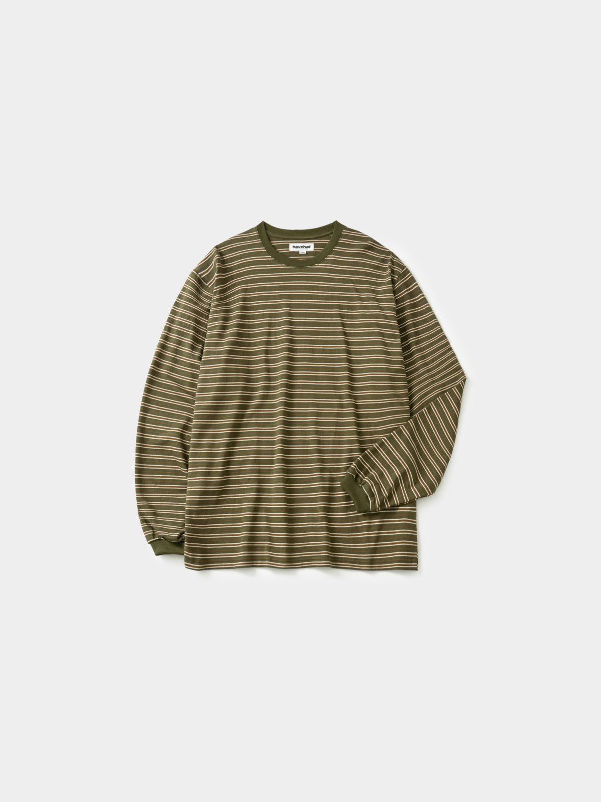 Stripe Long Sleeve Tee (Stripe Khaki)