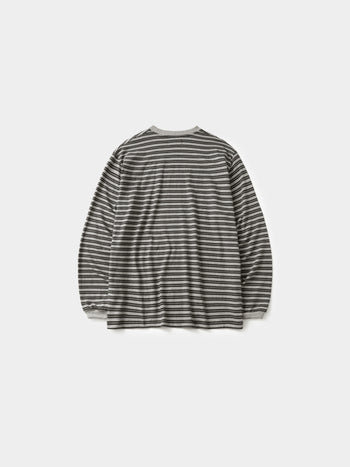 Stripe Long Sleeve Tee (Stripe Charcoal)