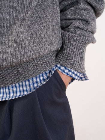 Yak Wool Crewneck Sweater (Deep Green)