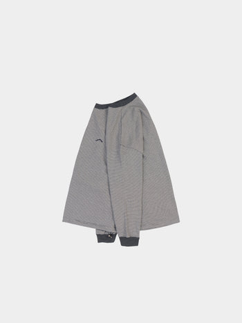 Double Stripe String Tee (Charcoal)