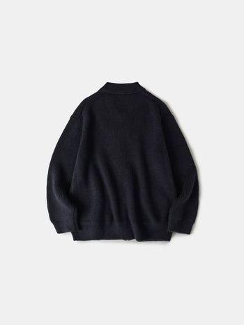 2way Zip-up Cardigan (Navy)