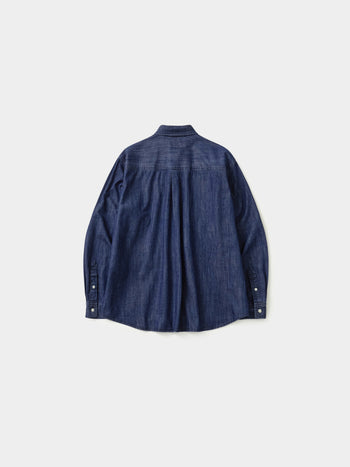 Double Pocket Denim Shirts (Denim Navy)