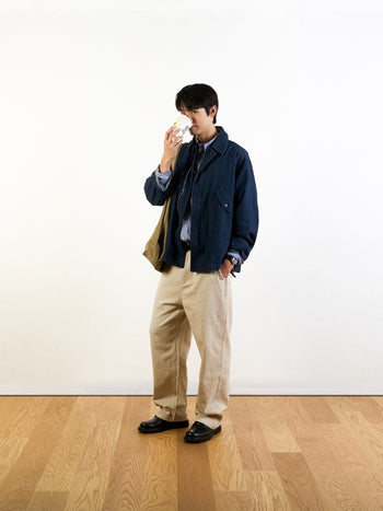 Washed Pocket Utility Jacket (Denim Blue)