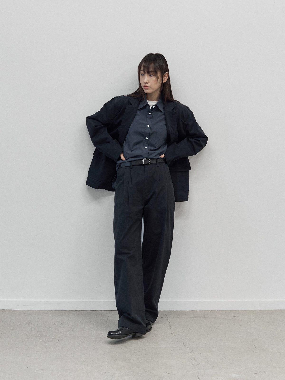 Essential Fine Shirts (Navy)