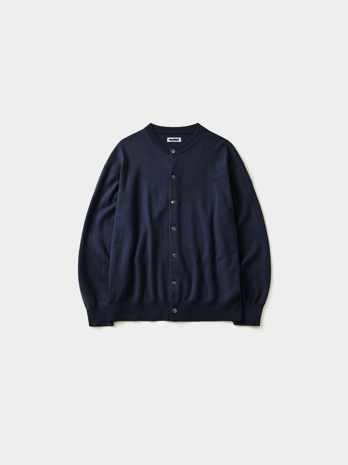 Daily Wool Round Cardigan (Navy)