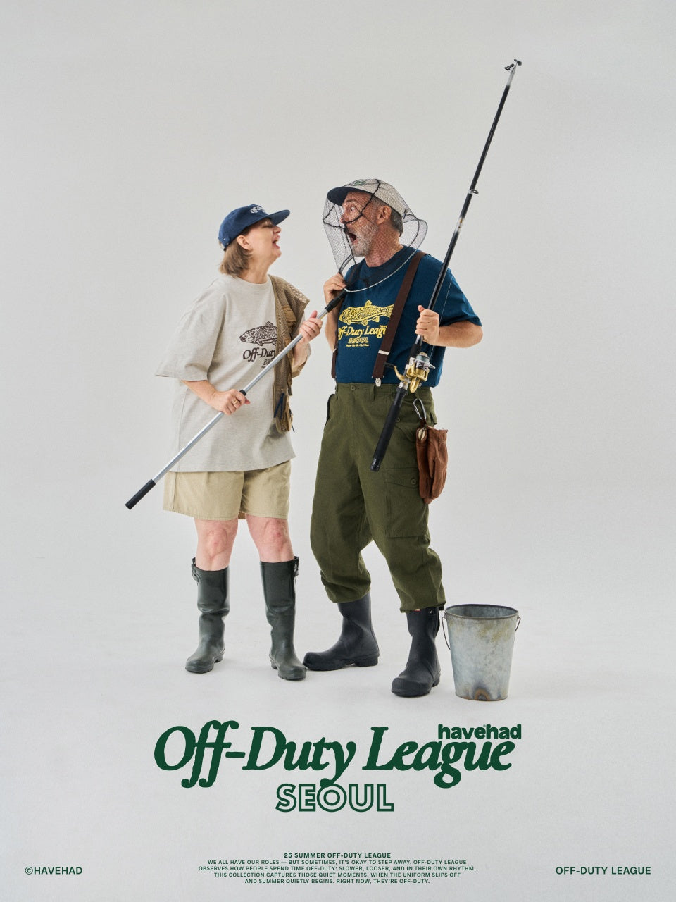 ODL Trout Half Sleeve Tee (Vintage Blue)