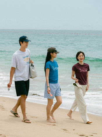 Sea&Sun Washed Pin-tuck Shorts (Navy)