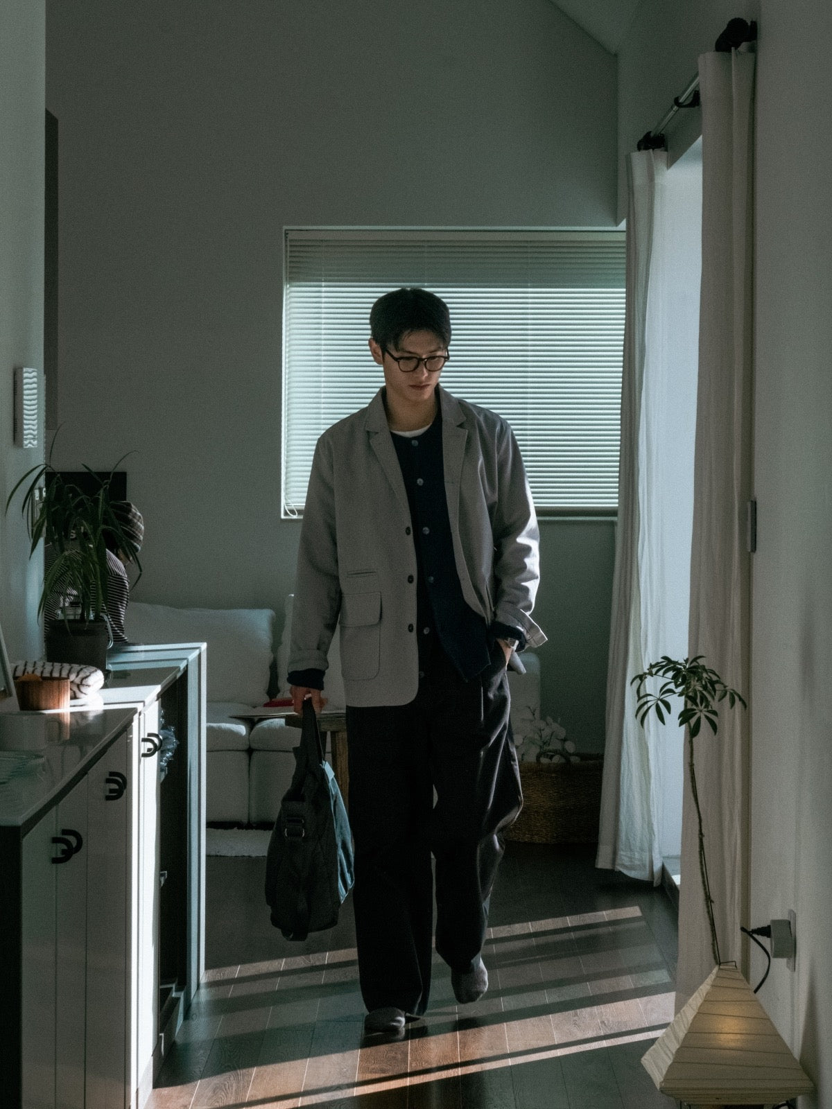 City Worker Club Jacket (Blue Gray)