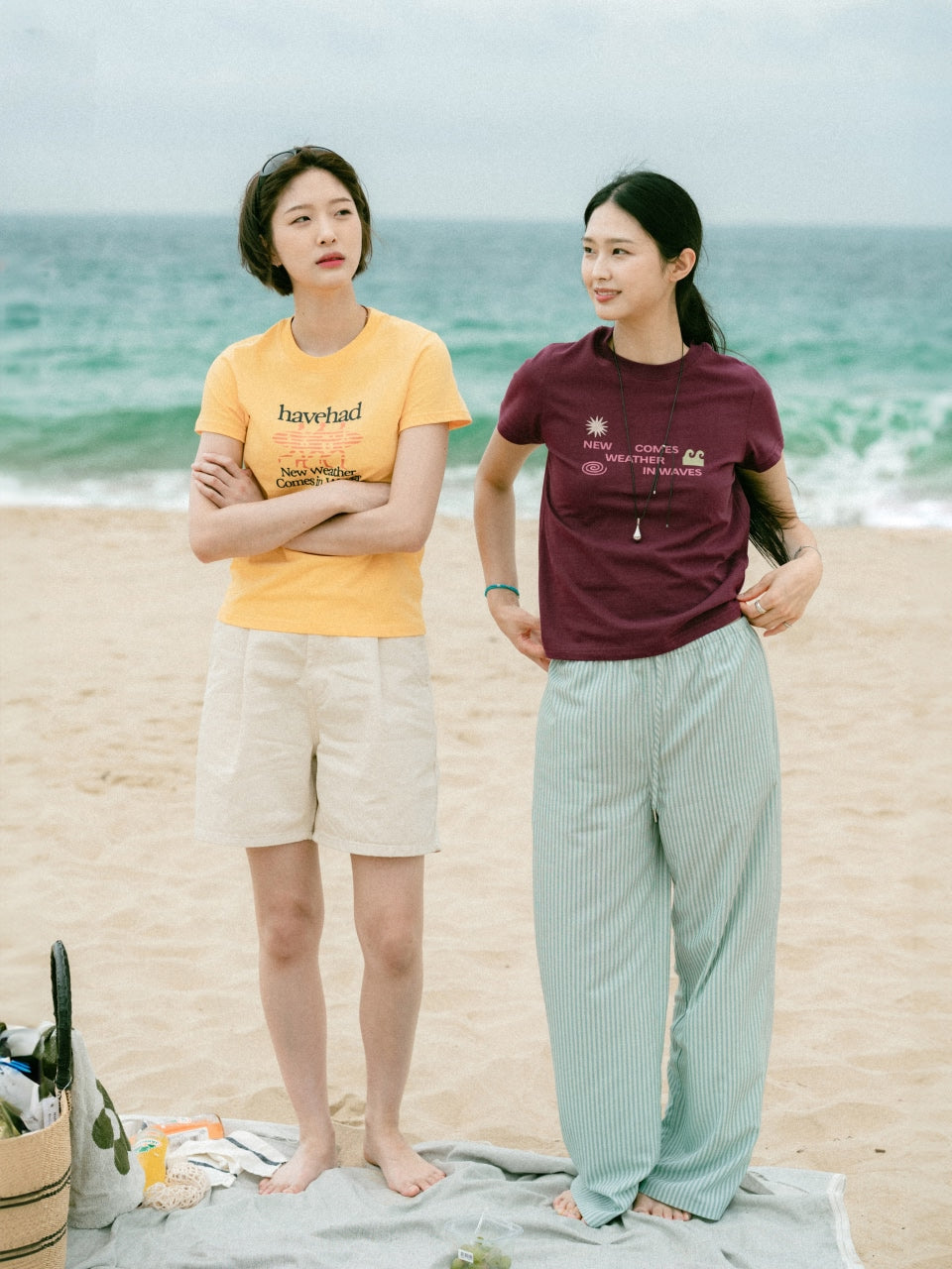 Sea&Sun Washed Pin-tuck Shorts (Ecru)