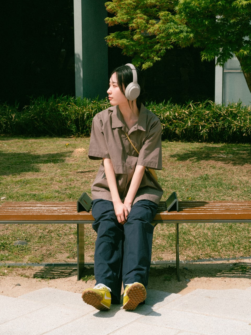 City Summer Light Half Shirts (Brown)
