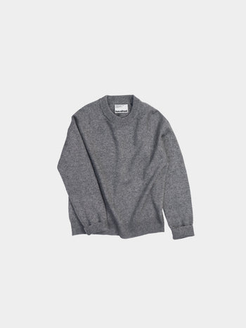 Yak Wool Crewneck Sweater (Gray)