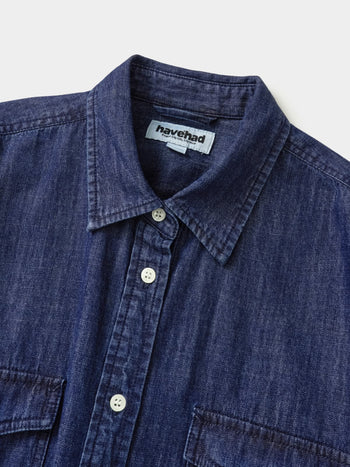 Double Pocket Denim Shirts (Denim Navy)