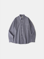 Everyday Pocket Stripe Shirts (Blue Gray)