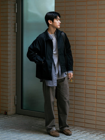 City Worker Pin-tuck Trouser (Blue Gray)