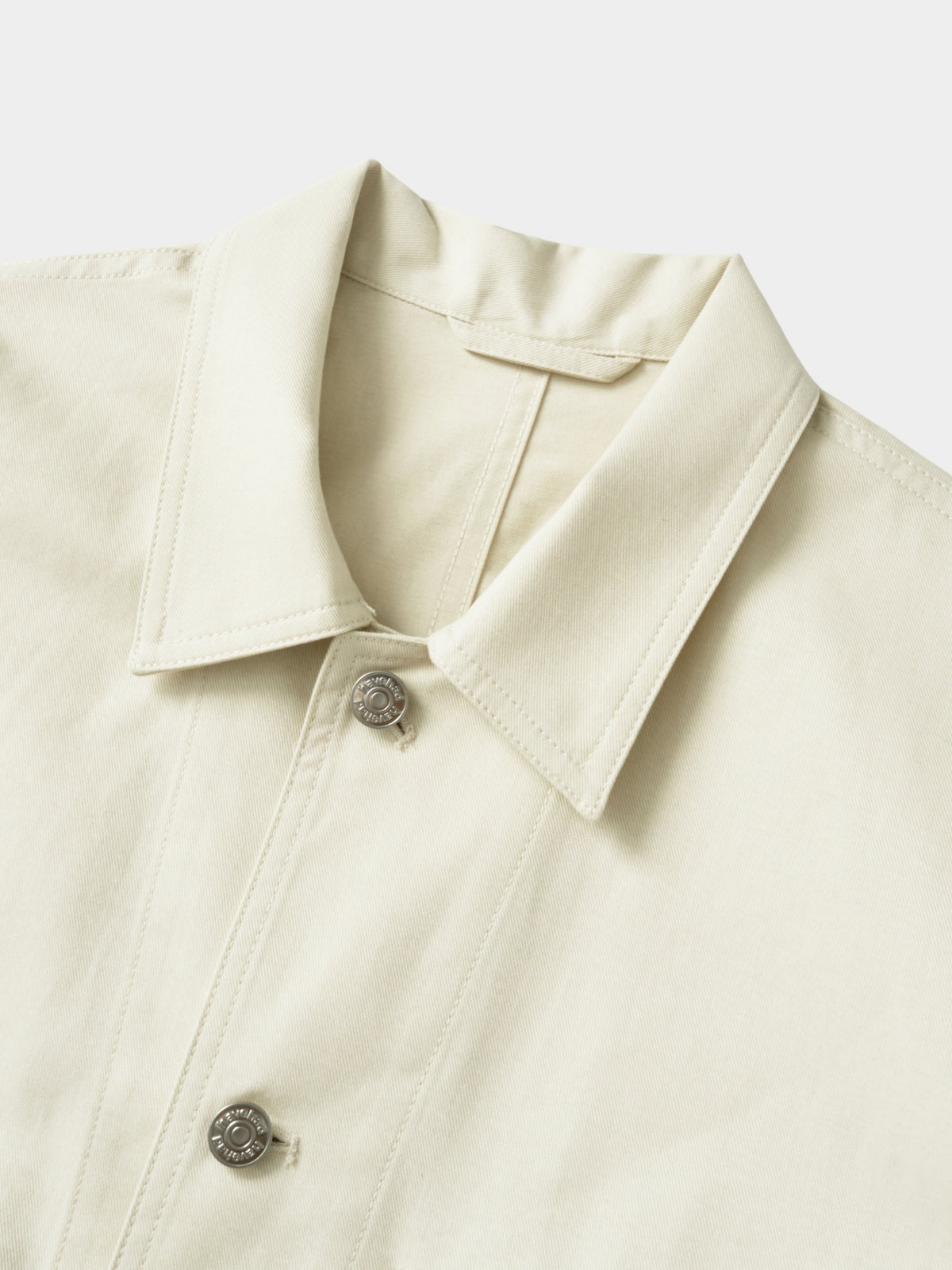 Twill Cotton Chore Jacket (Ecru)