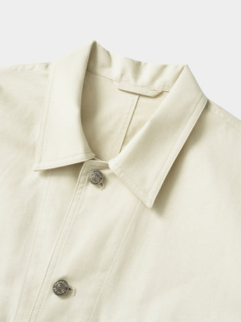 Twill Cotton Chore Jacket (Ecru)