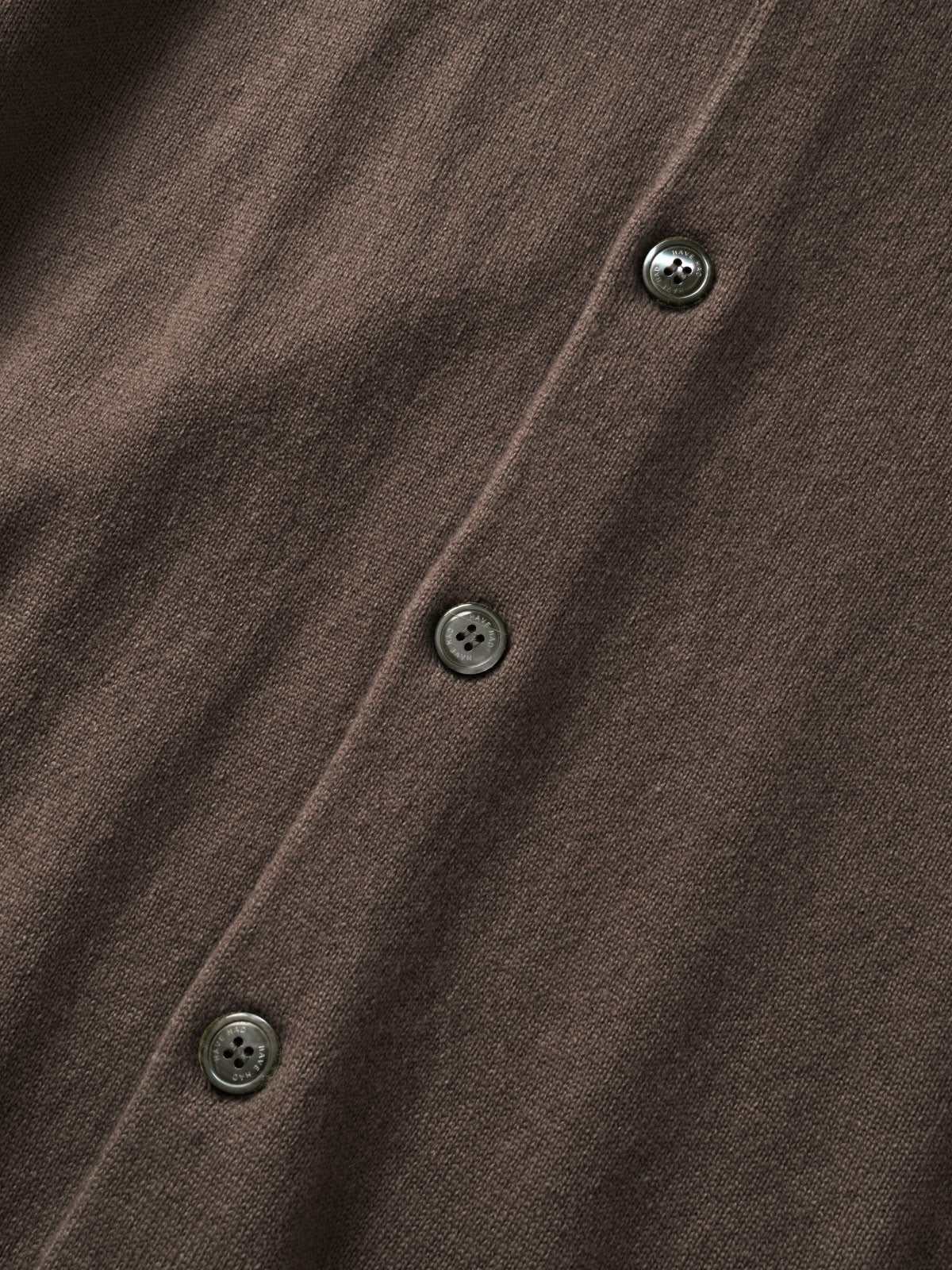 Daily Wool Round Cardigan (Brown)