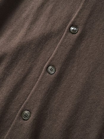 Daily Wool Round Cardigan (Brown)