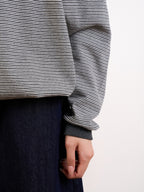 Double Stripe String Tee (Charcoal)
