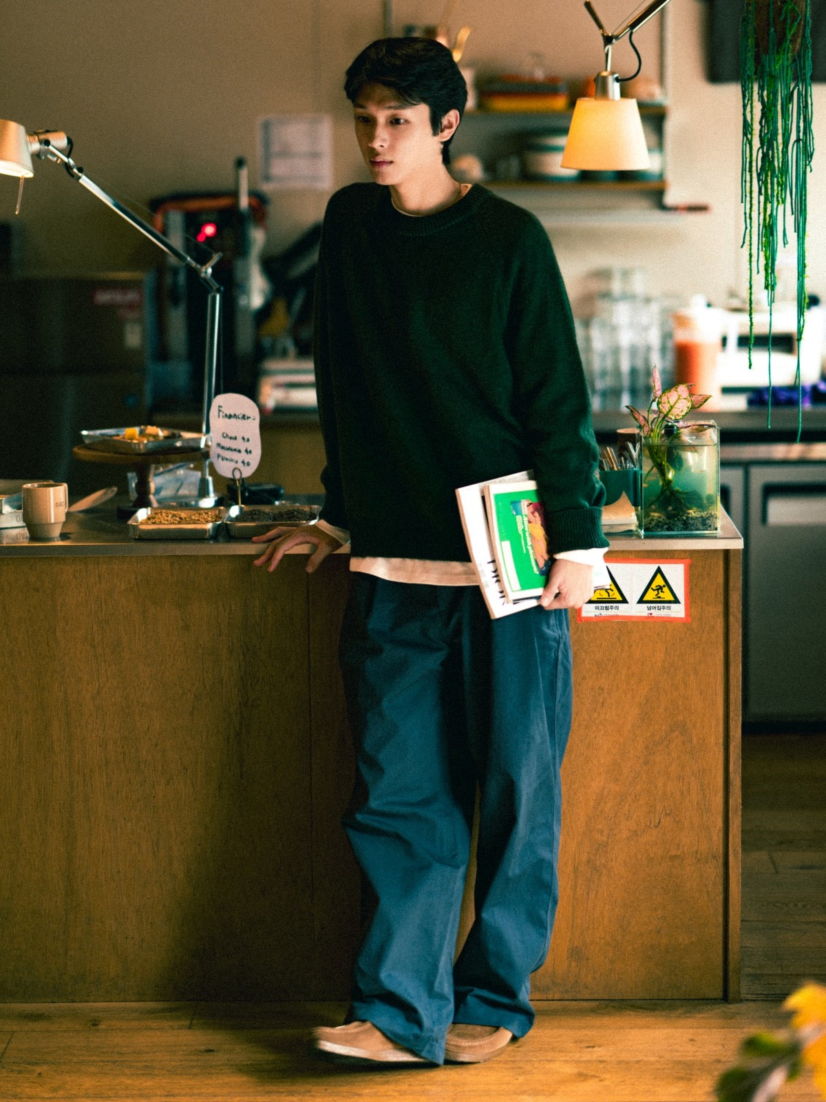 Yak Wool Crewneck Sweater (Gray)