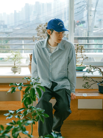 Breeze Logo Check Shirts (Check Blue)
