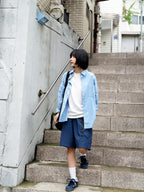 Utility Belted Work Shorts (Blue)