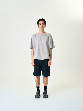 Relaxed Half String Tee (Navy)