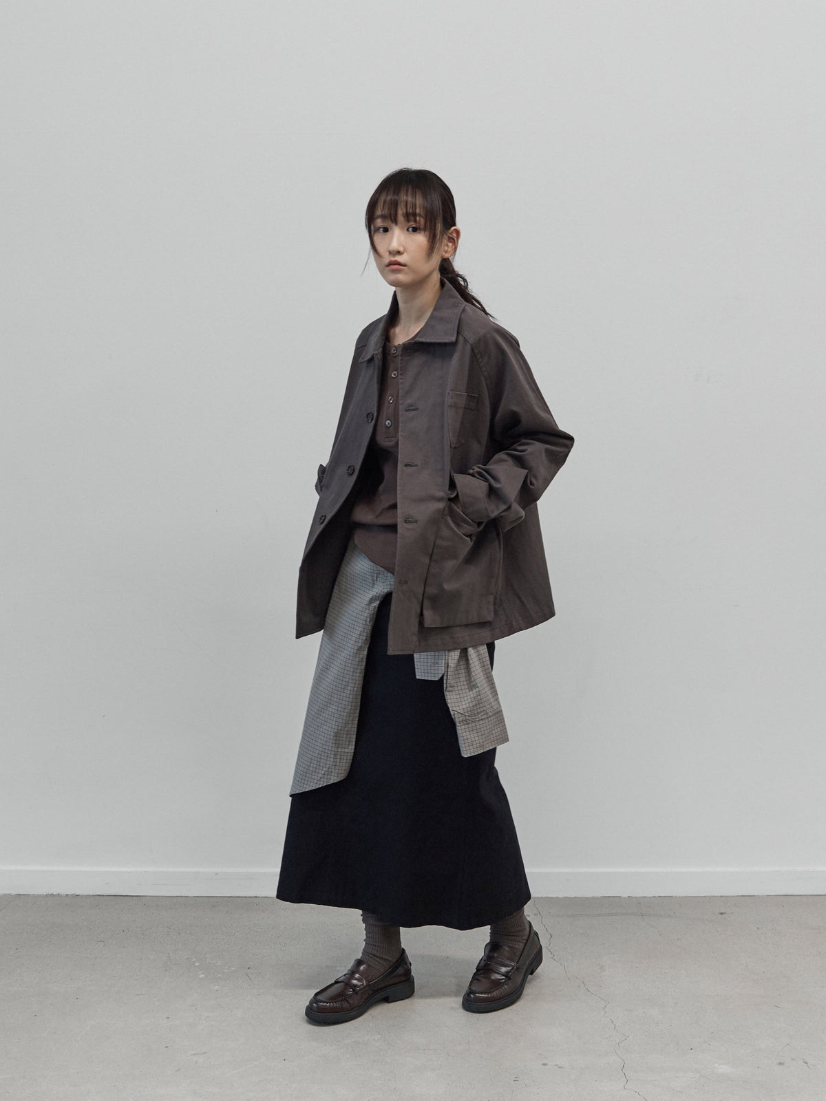 City Worker French Jacket (Ash Brown)