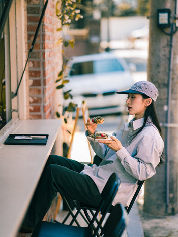 Classic Check Longbill Cap (Gray)