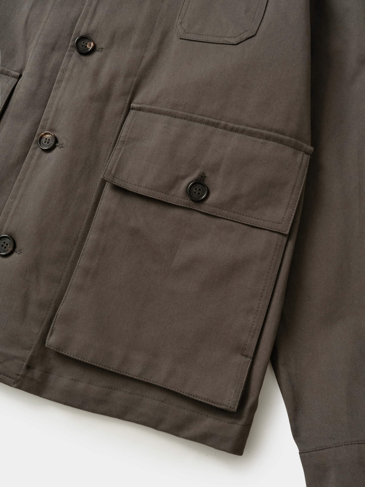 City Worker French Jacket (Ash Brown)