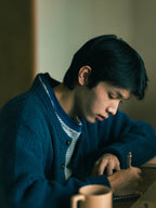 Daily Fine Wool Cardigan (Navy)