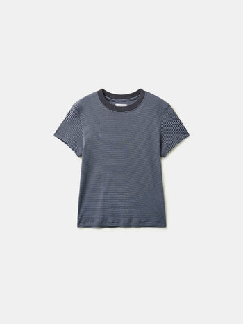 Classic Stripe Tee (Charcoal)