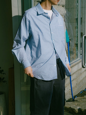 Breeze Logo Check Shirts (Check Blue)