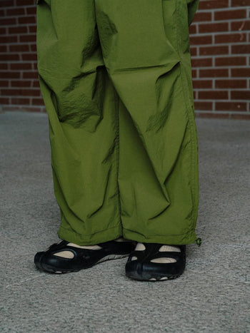 Light Cargo String Pants (Olive)