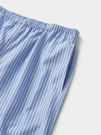Easy Stripe Banding Pants (Stripe Blue)